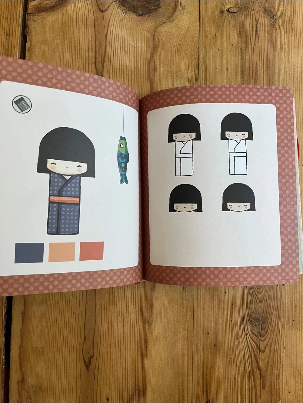 Kokeshi Style: Design Your Own Kokeshi Fashions By Annelore Parot HC Book